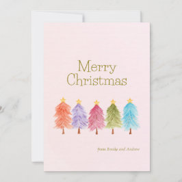 Tarjeta plana de vacaciones