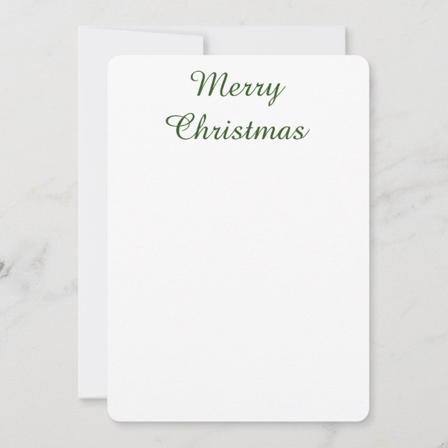 Tarjeta plana de vacaciones (Reverso)