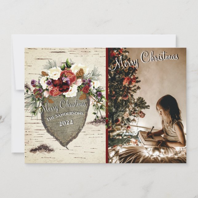 Tarjeta plana de vacaciones (Anverso)