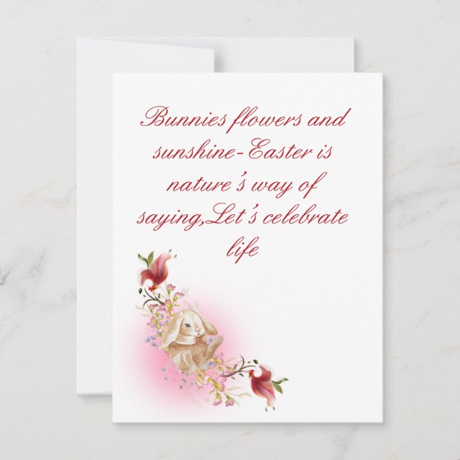 Tarjeta plana de vacaciones (Anverso)