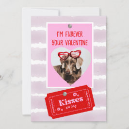 Tarjeta plana de vacaciones de San Valentín para p