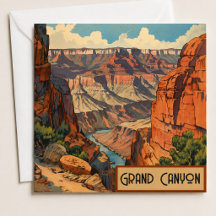 Tarjeta plana de vacaciones en el Parque Nacional