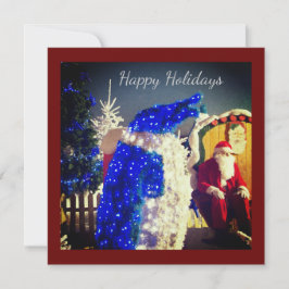 Tarjeta plana de vacaciones feliz