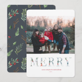 Tarjeta plana de vacaciones Winter Wonderland