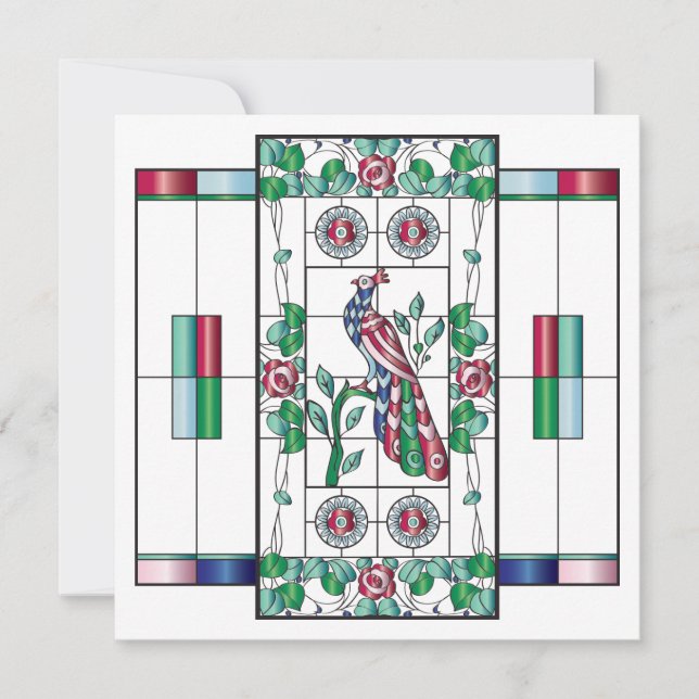 Tarjeta plana de vidrio templado Mah Jongg (Anverso)