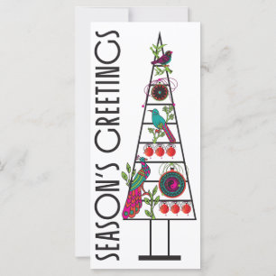 Tarjeta plana del árbol de Mah Jongg