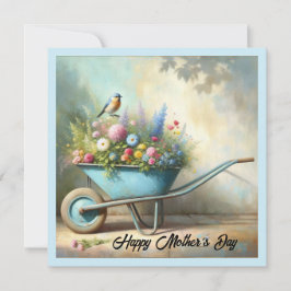 Tarjeta plana del día de la madre