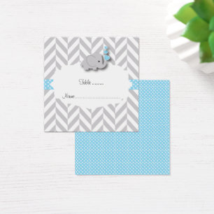 Tarjeta plana del lugar de Baby Shower del