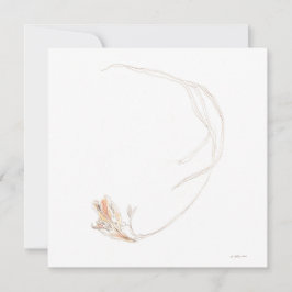 Tarjeta plana Dried Freesia 1