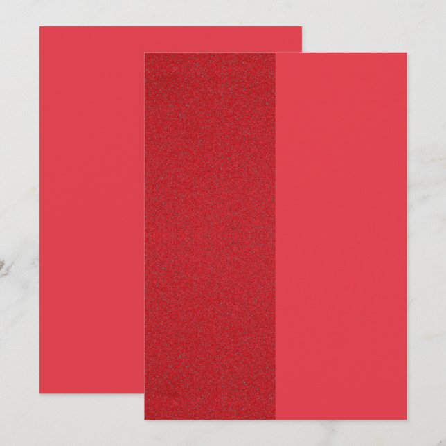 Tarjeta plana Duo Rojo Tomate – Diseño personaliza (Anverso / Reverso)