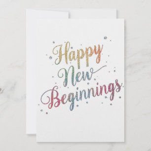 Tarjeta plana elegante de vacaciones de año nuevo