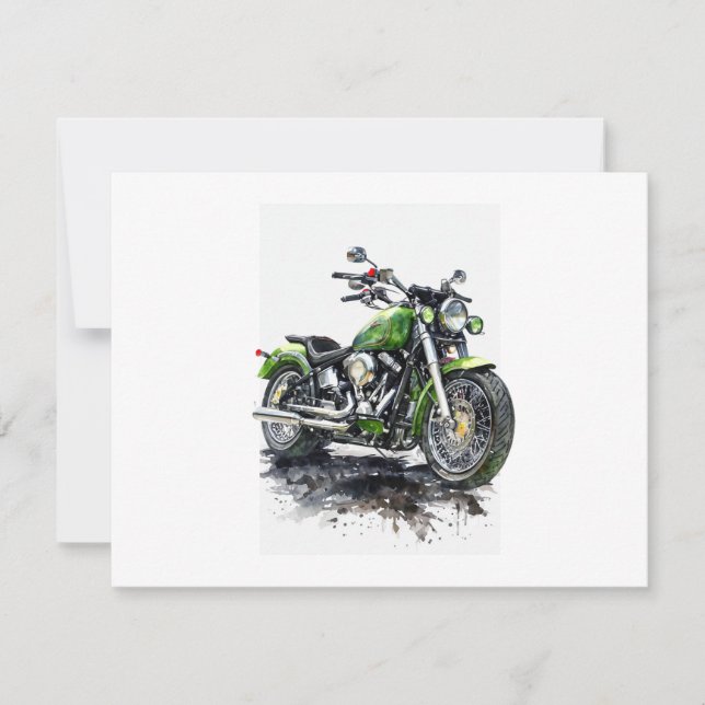 Tarjeta plana elegante - Des personalizados y Mini (Anverso)