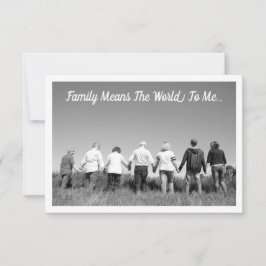 Tarjeta plana en blanco - Familia Significa Para M