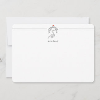 Tarjeta plana estacional personalizada de serpient