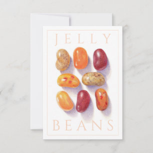 Tarjeta plana FALL JELLY BEANS 3.5x5