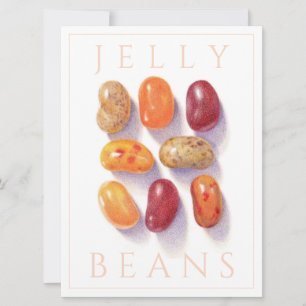 Tarjeta plana FALL JELLY BEANS 6.5x8.75