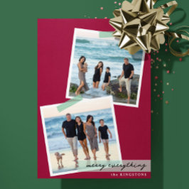 Tarjeta plana festiva con cinta rayada - V2 - Foto