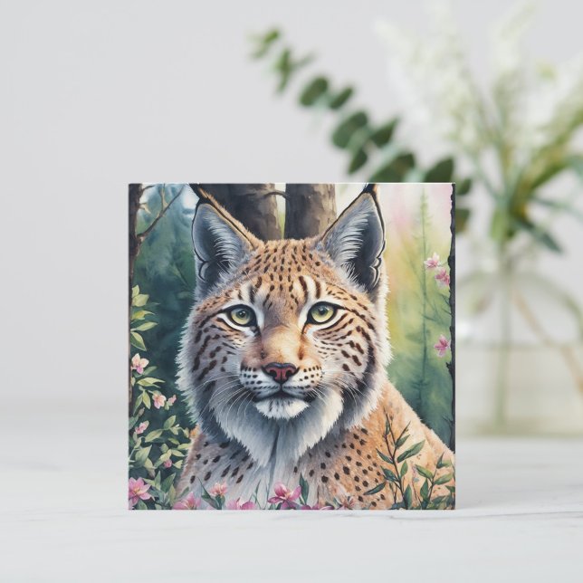 Tarjeta plana floral acuática Lynx (Subido por el creador)