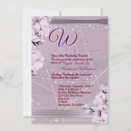 Tarjeta plana floral de lavanda