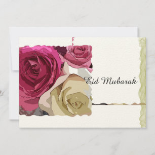 Tarjeta plana floral especial sólo para este Eid