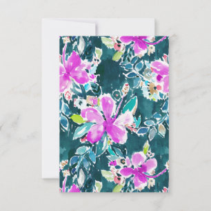 Tarjeta plana floral HIBISCUS POP Tropical