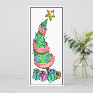 Tarjeta plana Funky Tree