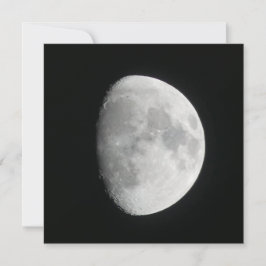 Tarjeta plana Gibbous Moon Waning