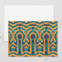 Tarjeta plana GOLD ICONS MOSAIC 4.5x6.25