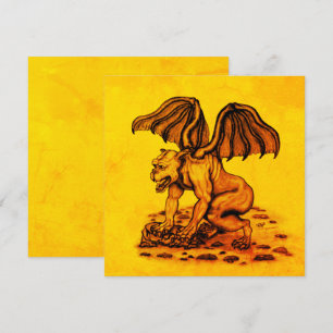Tarjeta plana Golem Gargoyle