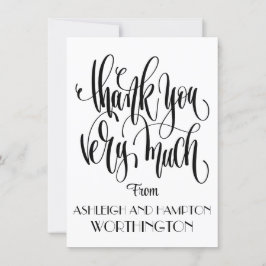 Tarjeta plana gracias