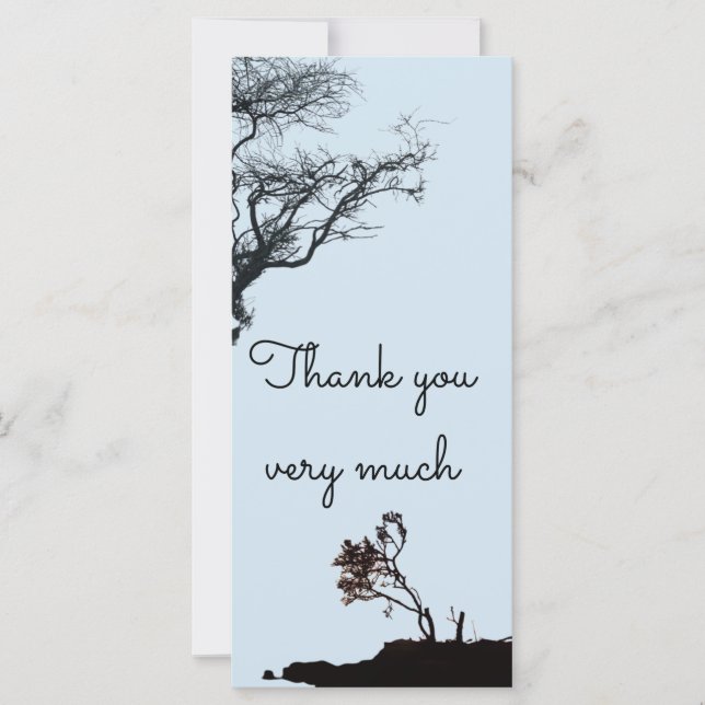 Tarjeta plana (gracias) (Anverso)