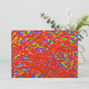 Tarjeta plana Guay rainbow simcha