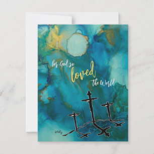 Tarjeta plana Hallelujah de Pascua