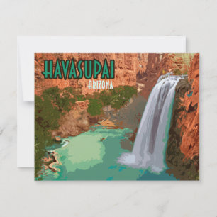 Tarjeta plana Havasupai Indian Reservation Arizona