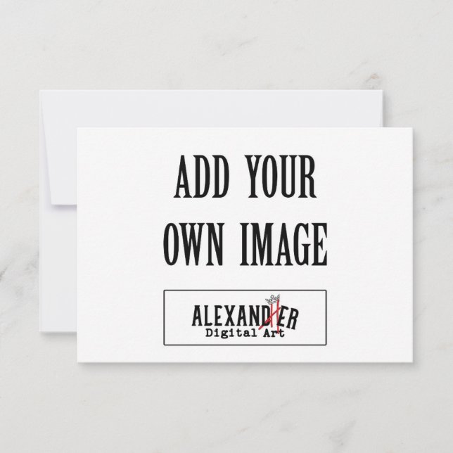 Tarjeta plana horizontal A1 de 3,5 x 5" (Anverso)