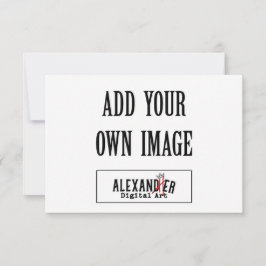 Tarjeta plana horizontal A1 de 3,5 x 5"