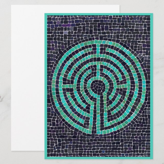 Tarjeta plana II LABYRINTH III 6.5x8.75 (Anverso / Reverso)
