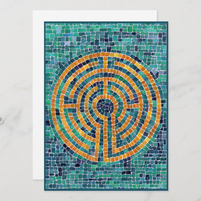 Tarjeta plana LABYRINTH II 5.5x7.5 (Anverso / Reverso)