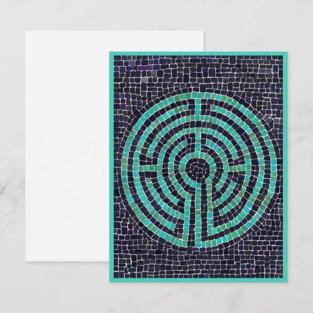 Tarjeta plana LABYRINTH III 4.25x5.5 II (Anverso / Reverso)
