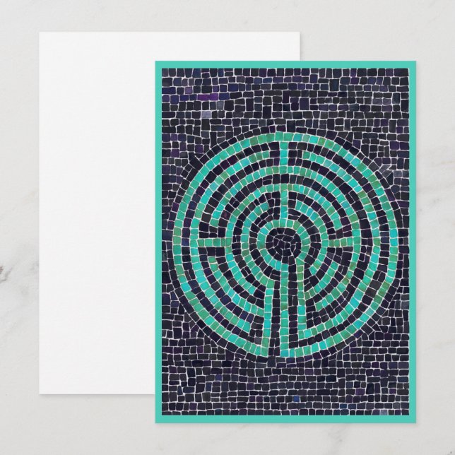 Tarjeta plana LABYRINTH III 4.5x6.25 (Anverso / Reverso)