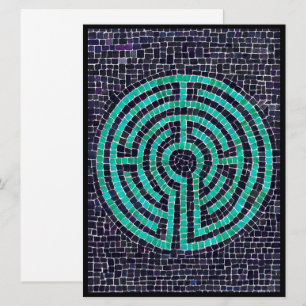 Tarjeta plana LABYRINTH III 6.5x8.75