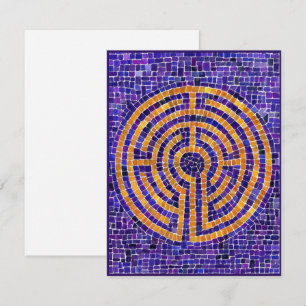 Tarjeta plana LABYRINTH MOSAIC 4.25x5.5