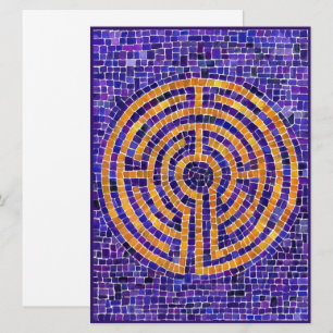 Tarjeta plana LABYRINTH MOSAIC 6.5x8.75