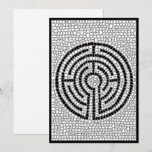 Tarjeta plana LABYRINTH VII 5x7 II