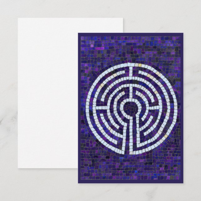 Tarjeta plana LABYRINTH VIII 3.5x5 (Anverso / Reverso)