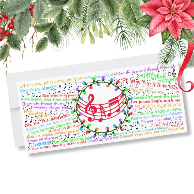 Tarjeta plana lirica para navidades (Subido por el creador)
