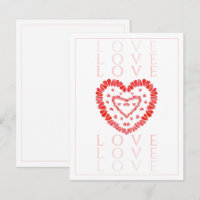 TARJETA PLANA LOVE 4.25x5.5