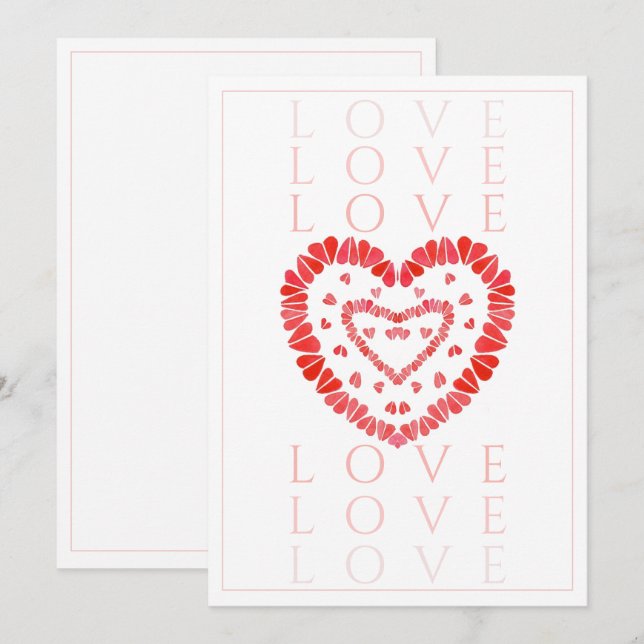 TARJETA PLANA LOVE 5X7 (Anverso / Reverso)