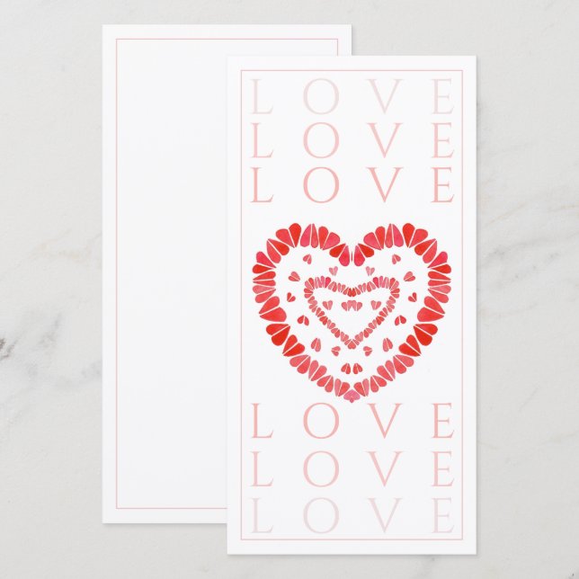 TARJETA PLANA LOVE 8x4 (Anverso / Reverso)