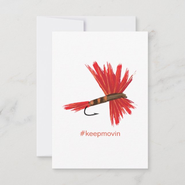 Tarjeta plana Lucy Keepmovin (Anverso)